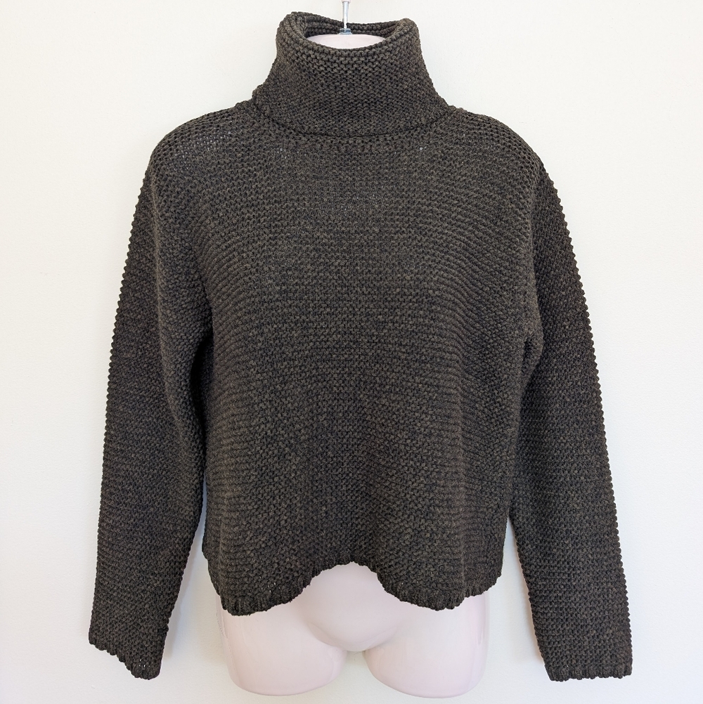 Olsen Knit Turtleneck Green Small